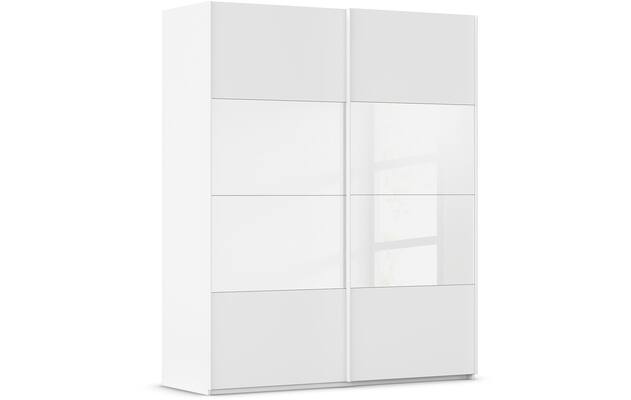 Goossens kledingkast finca combi glans mat glas wit hoogwaardig meubelplaat - 8244366-{merk}-finca-combi-sts-wit-schuifdeuren-02